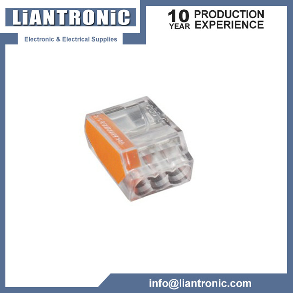 Push-In Wire Connector for Junction Boxes 3Poles title=